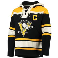 NHL Sidney Crosby Pittsburgh Penguins '47 Player Name & Number Lacer Pullover Hoodie
