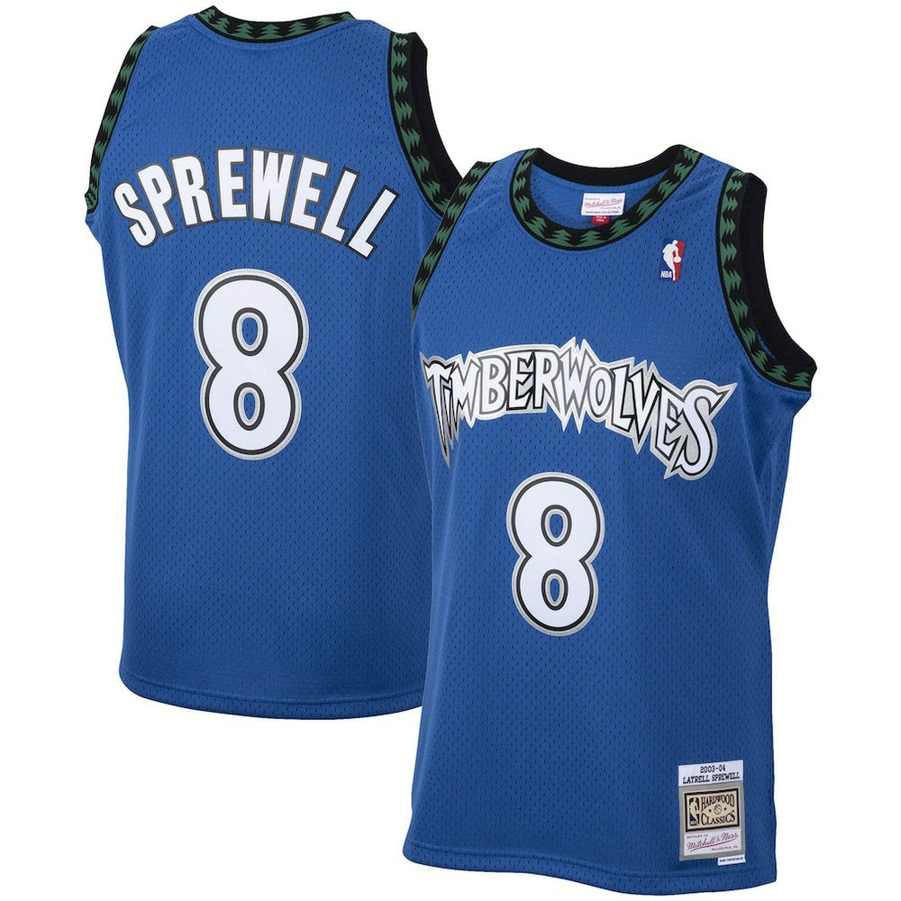 Mitchell & Ness Latrell Sprewell Minnesota Timberwolves 2003/04 Hardwood Classics Swingman Jersey