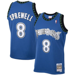 Mitchell & Ness Latrell Sprewell Minnesota Timberwolves 2003/04 Hardwood Classics Swingman Jersey