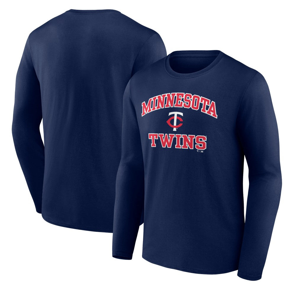 Men's Navy Minnesota Twins Team Heart & Soul Long Sleeve T-Shirt