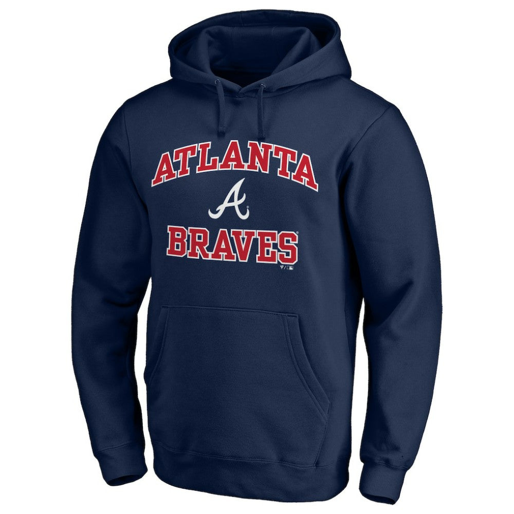Navy Atlanta Braves Heart & Soul Pullover Hoodie