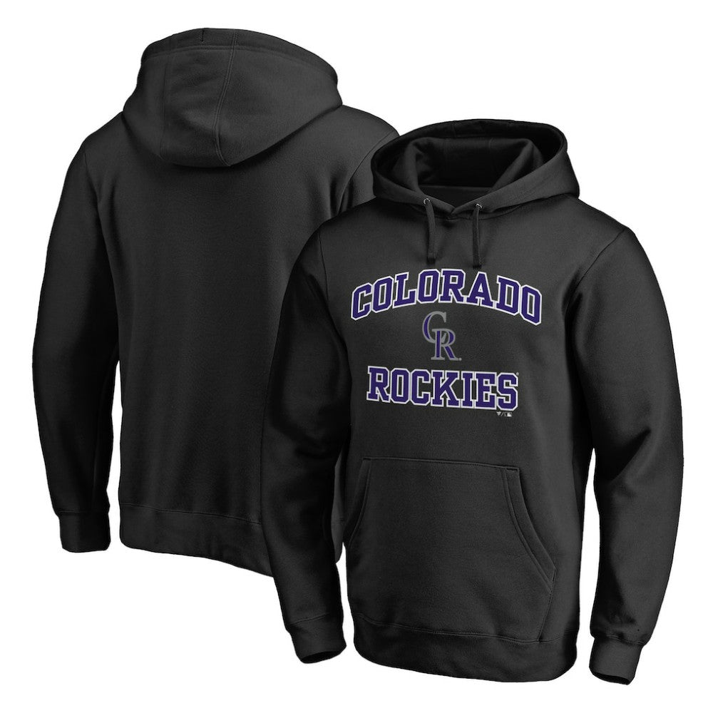 Black Colorado Rockies Heart & Soul Pullover Hoodie