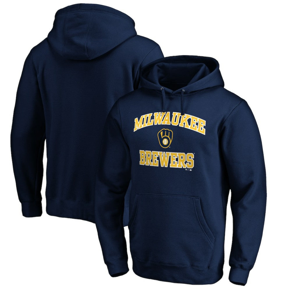 Navy Milwaukee Brewers Heart & Soul Pullover Hoodie