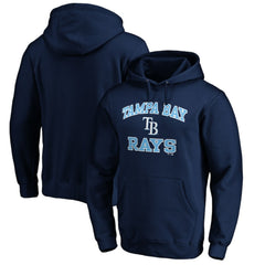 Navy Tampa Bay Rays Heart & Soul Pullover Hoodie