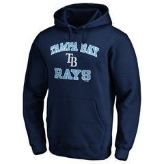 Navy Tampa Bay Rays Heart & Soul Pullover Hoodie