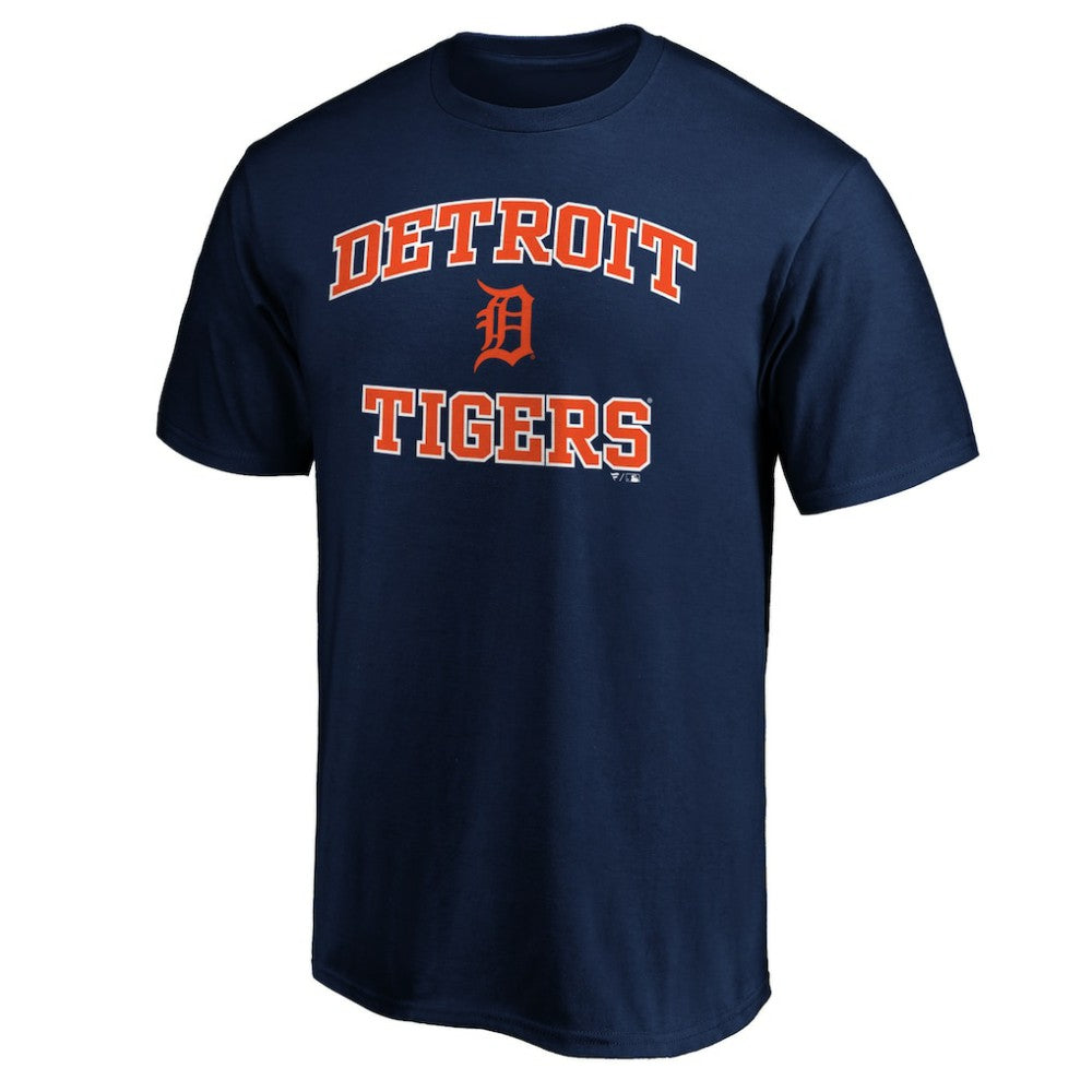 Navy Detroit Tigers Fanatics MTO Label Heart & Soul T-Shirt