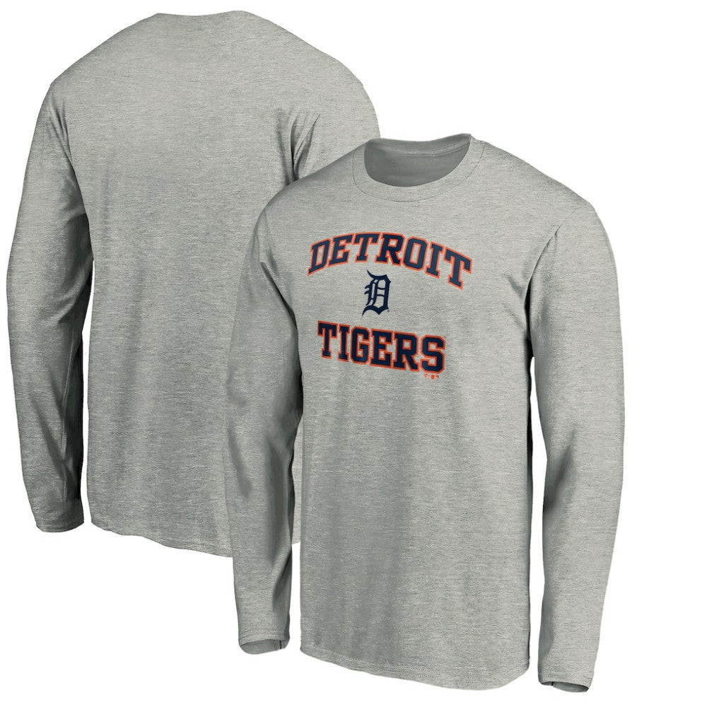 Heathered Gray Detroit Tigers Team Heart & Soul Long Sleeve T-Shirt