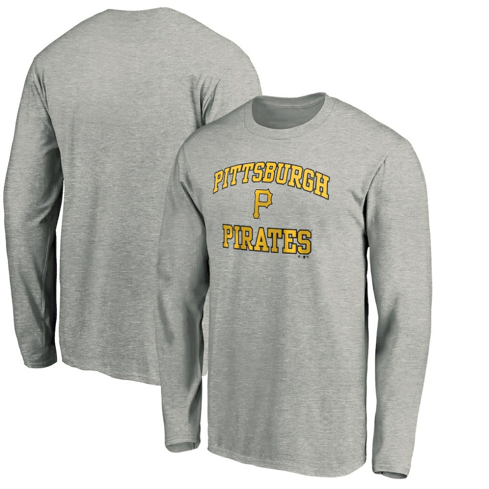 Heathered Gray Pittsburgh Pirates Team Heart & Soul Long Sleeve T-Shirt