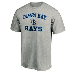 Heather Gray Tampa Bay Rays Fanatics MTO Label Heart & Soul T-Shirt