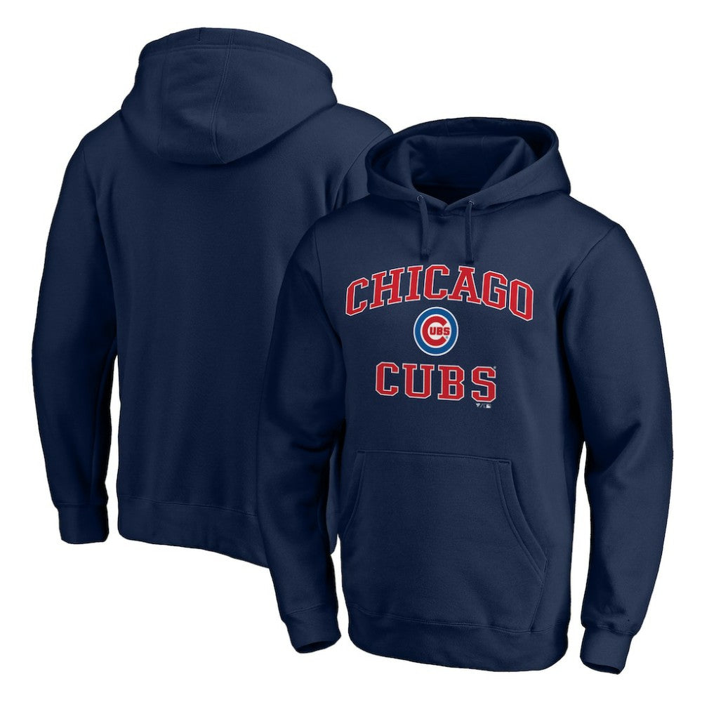 Navy Chicago Cubs Heart & Soul Pullover Hoodie