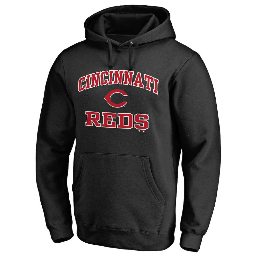 Black Cincinnati Reds Heart & Soul Pullover Hoodie