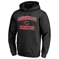 Black Cincinnati Reds Heart & Soul Pullover Hoodie