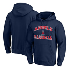 Navy Los Angeles Angels Heart & Soul Pullover Hoodie