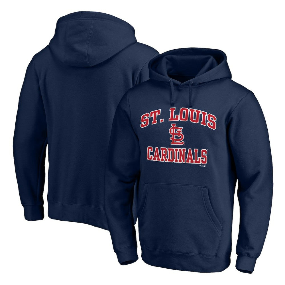 Navy St. Louis Cardinals Heart & Soul Pullover Hoodie