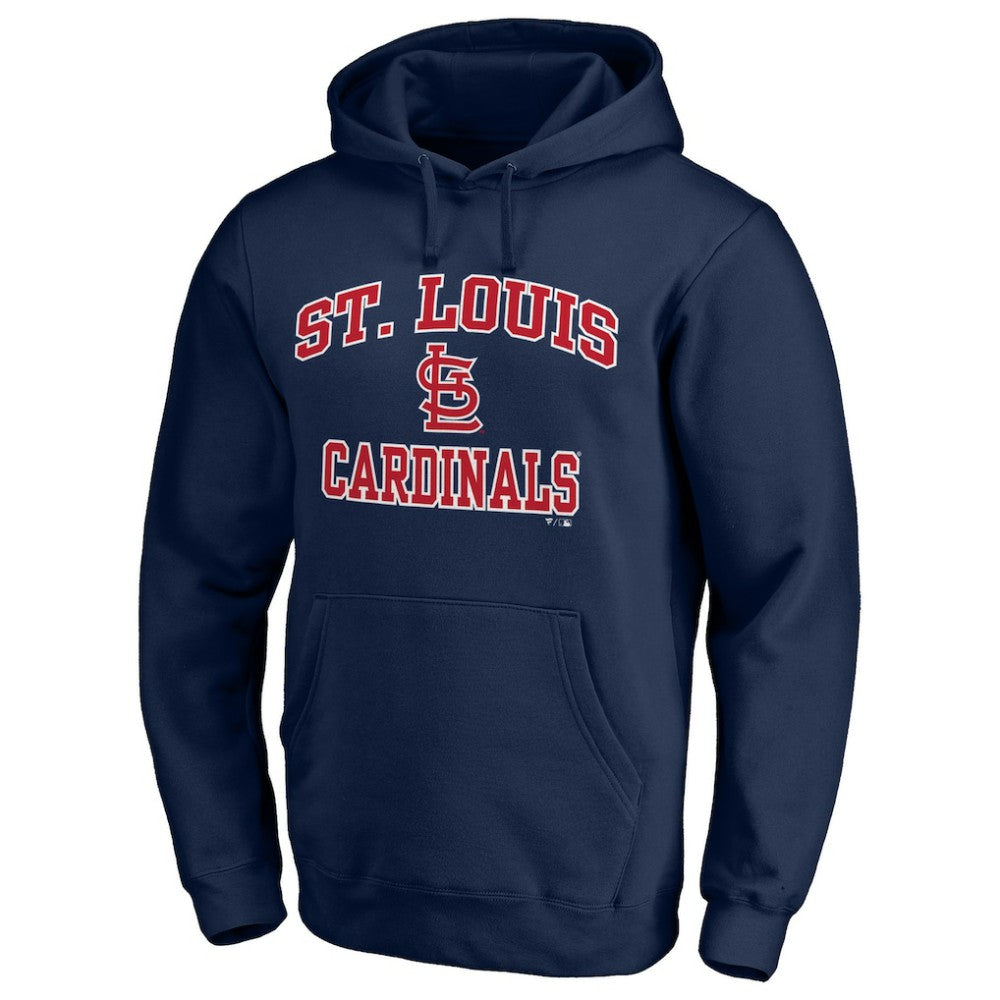 Navy St. Louis Cardinals Heart & Soul Pullover Hoodie