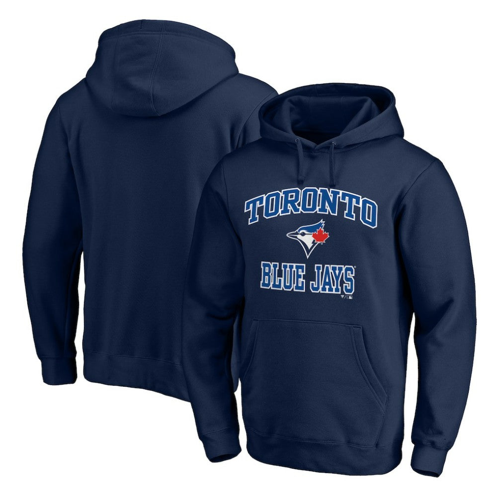 Navy Toronto Blue Jays Fanatics MTO Label Heart & Soul Pullover Hoodie