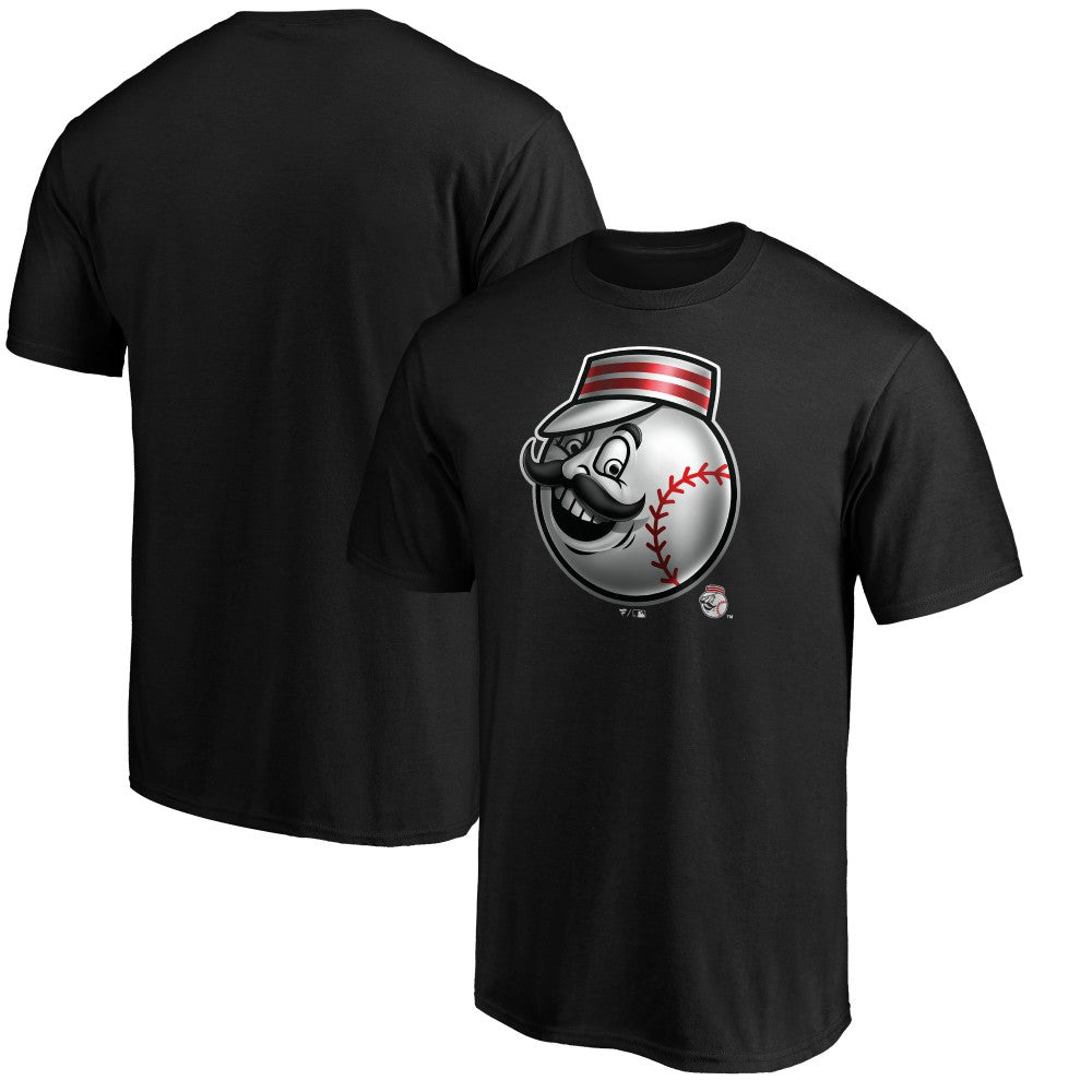 Black Cincinnati Reds Midnight Mascot T-Shirt