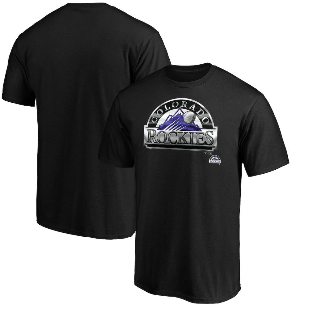 Black Colorado Rockies Midnight Mascot T-Shirt