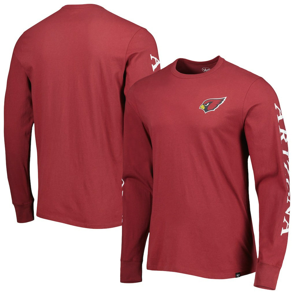 '47 Triple Threat Franklin Long Sleeve T-Shirt - Arizona Cardinals T-shirts
