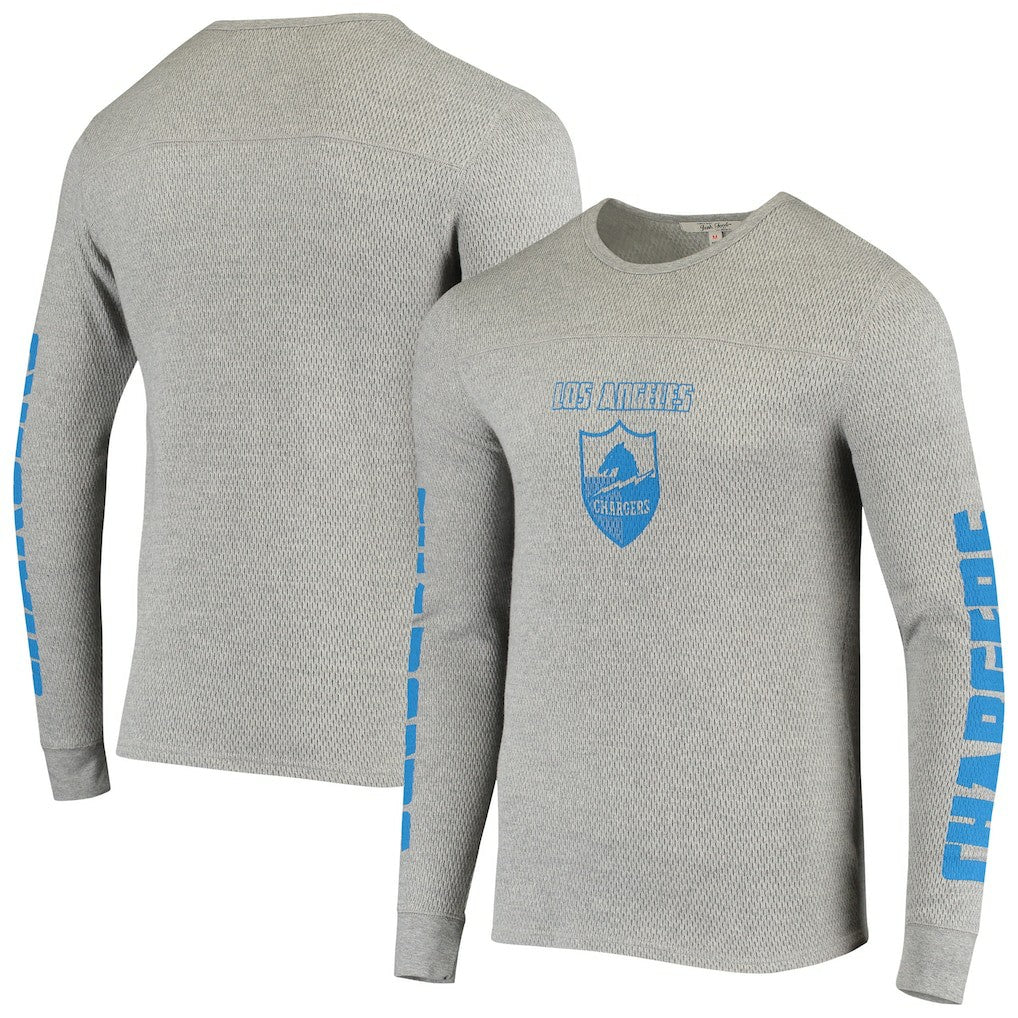 Junk Food Heavyweight Thermal Long Sleeve T-Shirt - Los Angeles Chargers T-shirts