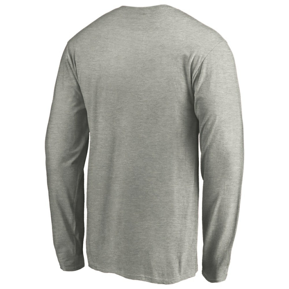 Heather Gray Baltimore Orioles Official Team Logo Long Sleeve T-Shirt