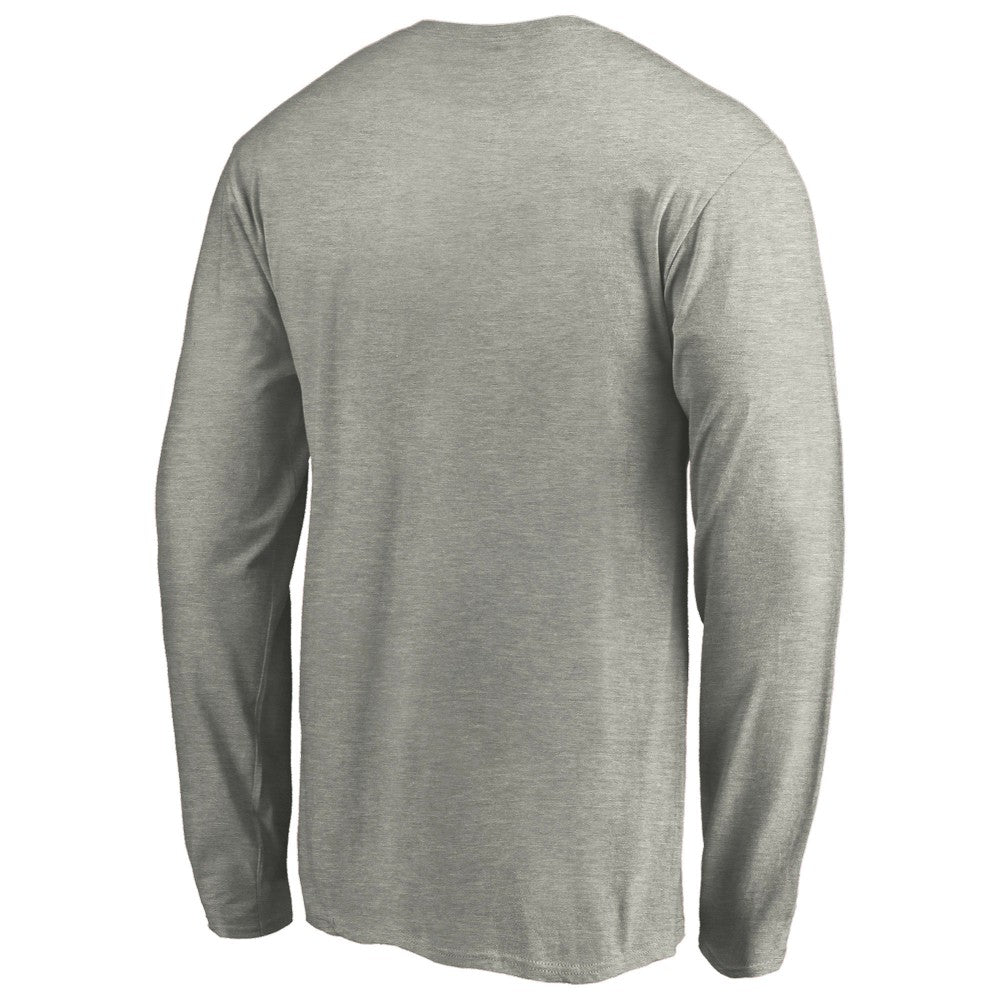 Heather Gray Kansas City Royals Official Team Logo Long Sleeve T-Shirt