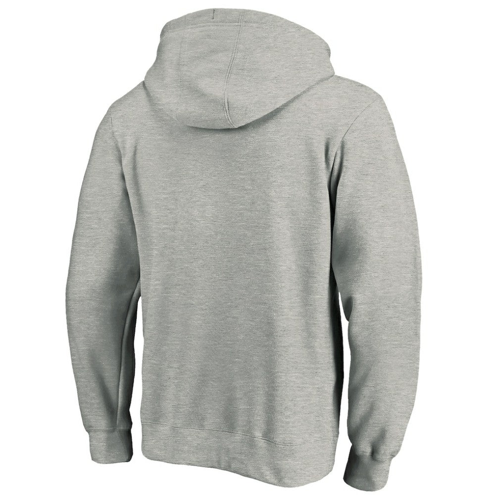 Heather Gray San Francisco Giants Official Logo Fitted Pullover Hoodie