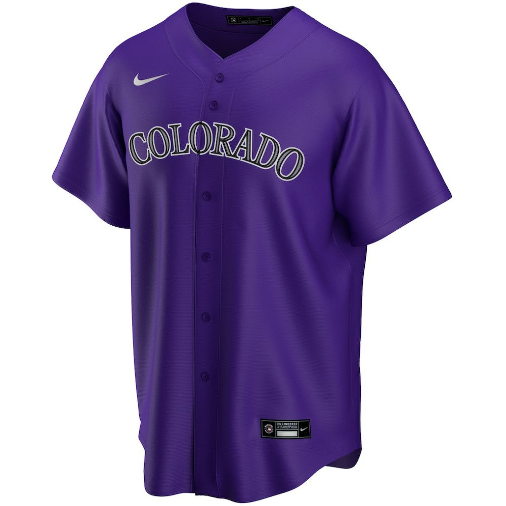 Purple Colorado Rockies Nike Alternate Replica Custom Jersey