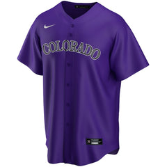 Purple Colorado Rockies Nike Alternate Replica Custom Jersey