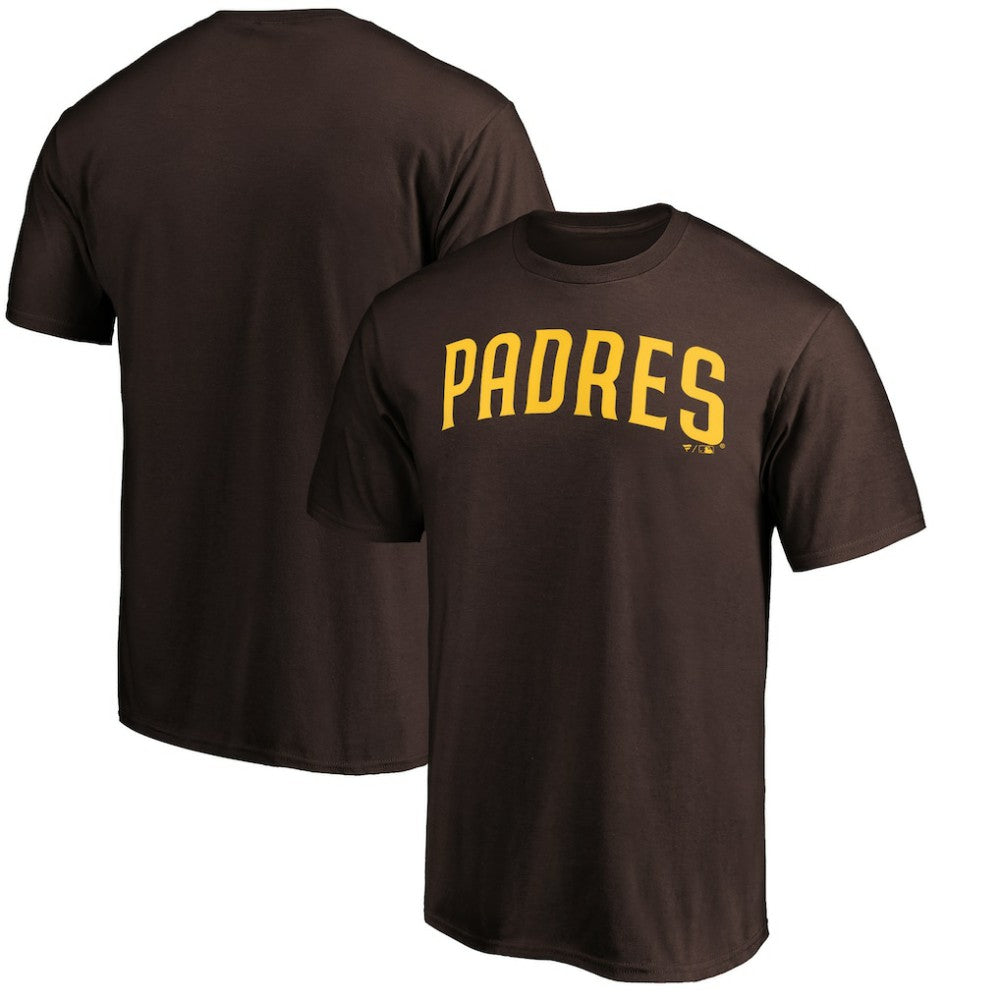 Brown San Diego Padres Official Wordmark T-Shirt