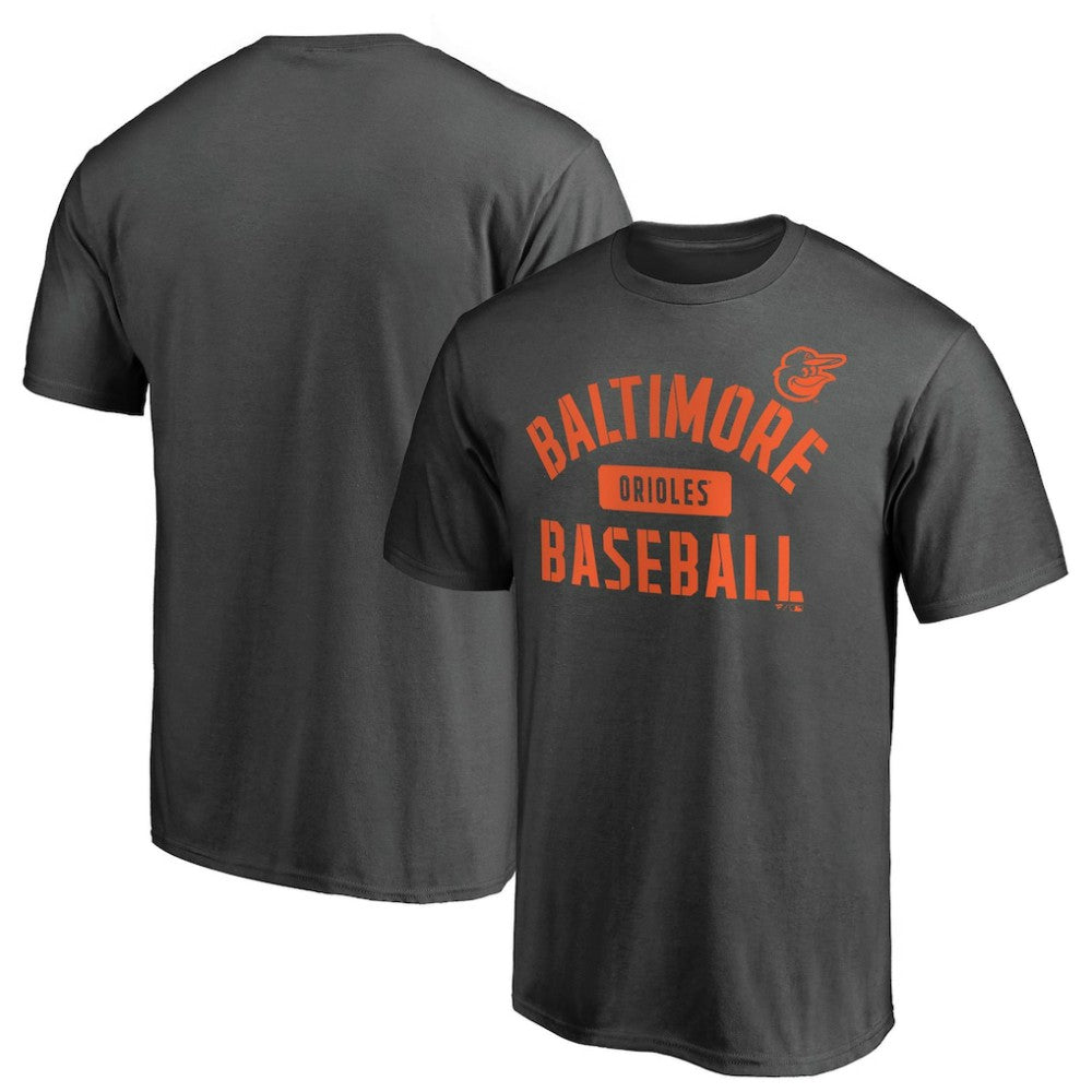 Charcoal Baltimore Orioles Iconic Primary Pill T-Shirt