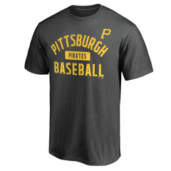Charcoal Pittsburgh Pirates Iconic Primary Pill T-Shirt
