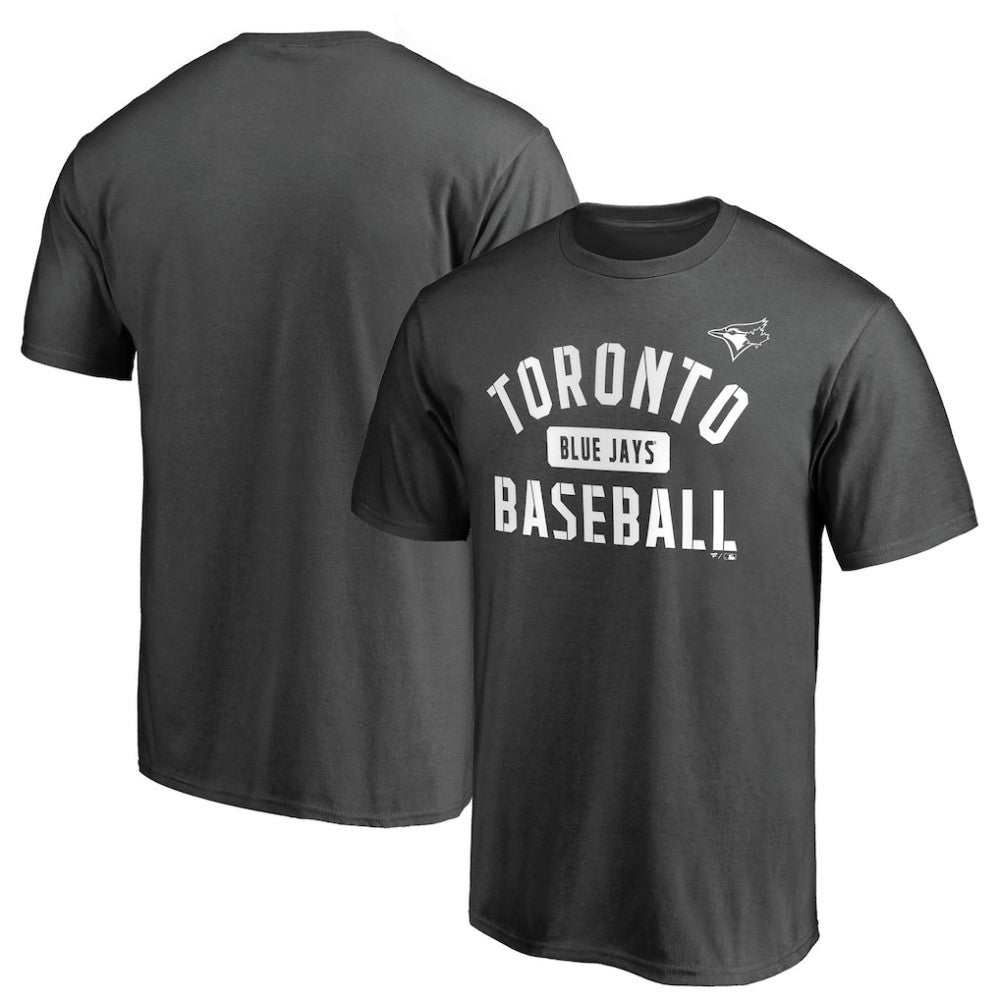 Charcoal Toronto Blue Jays Iconic Primary Pill T-Shirt
