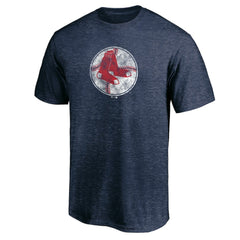 Navy Boston Red Sox Cooperstown Collection True Classics Throwback Logo Tri-Blend T-Shirt