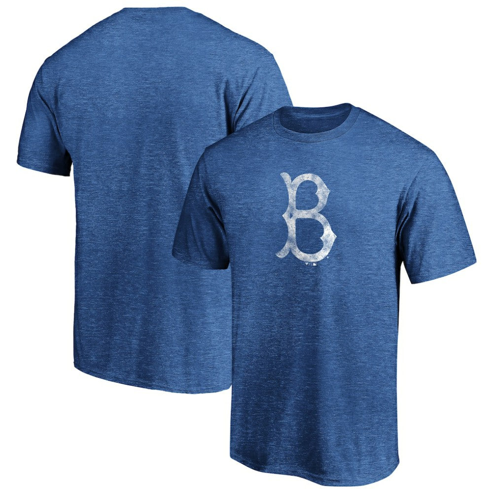 Royal Brooklyn Dodgers Cooperstown Collection True Classics Throwback Logo Tri-Blend T-Shirt