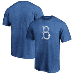 Royal Brooklyn Dodgers Cooperstown Collection True Classics Throwback Logo Tri-Blend T-Shirt