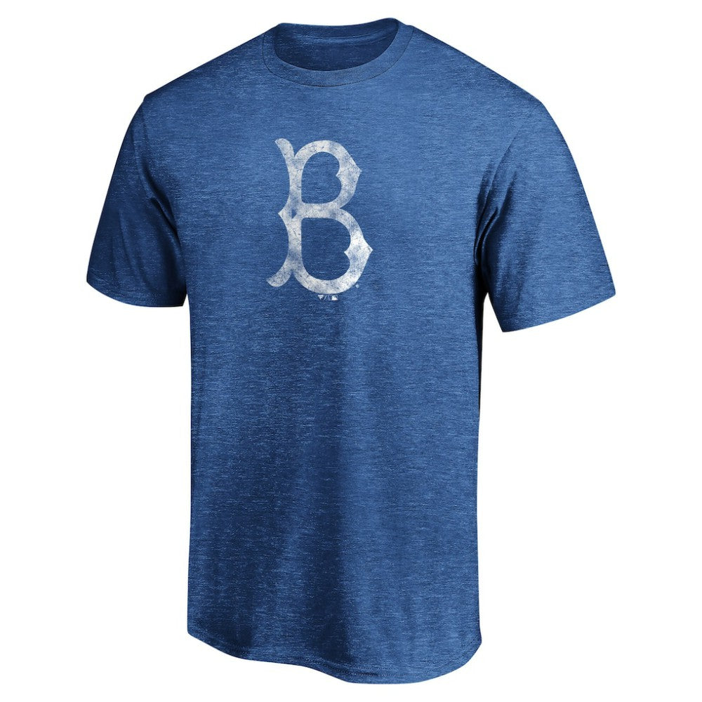 Royal Brooklyn Dodgers Cooperstown Collection True Classics Throwback Logo Tri-Blend T-Shirt