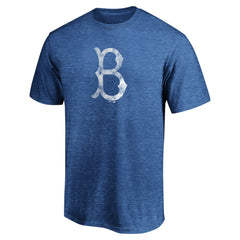 Royal Brooklyn Dodgers Cooperstown Collection True Classics Throwback Logo Tri-Blend T-Shirt