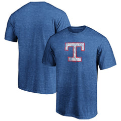 Royal Texas Rangers Cooperstown Collection True Classics Throwback Logo Tri-Blend T-Shirt