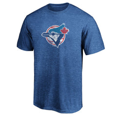 Royal Toronto Blue Jays Cooperstown Collection True Classics Throwback Logo Tri-Blend T-Shirt