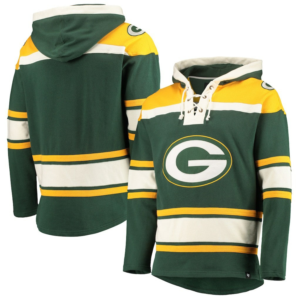 '47 Lacer V-Neck Pullover Hoodie - Green Bay Packers Hoodies