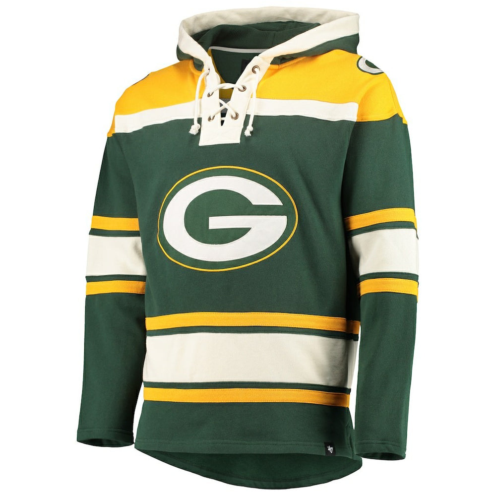 '47 Lacer V-Neck Pullover Hoodie - Green Bay Packers Hoodies