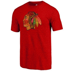 NHL Chicago Blackhawks Distressed Tri-Blend T-Shirt