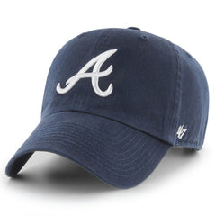 Navy Atlanta Braves '47 Clean Up Adjustable Hat