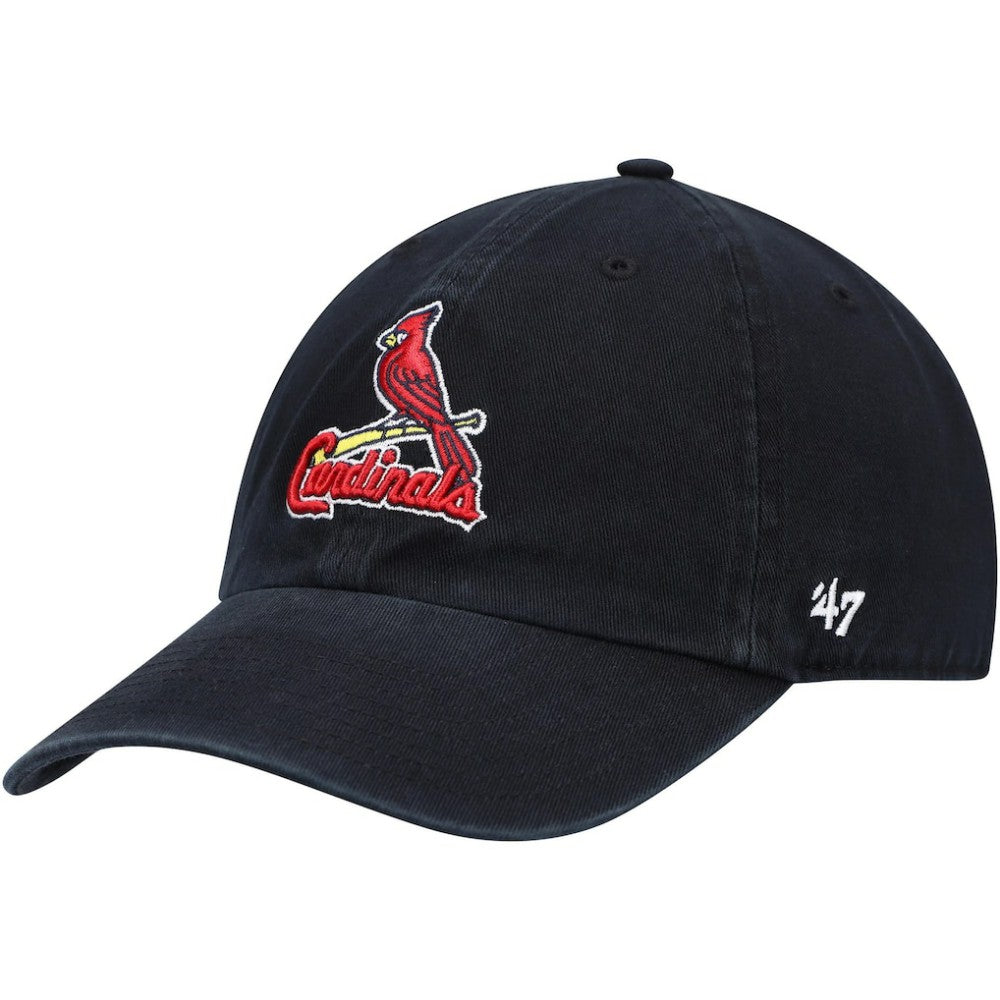 Black St. Louis Cardinals '47 Clean Up Adjustable Hat