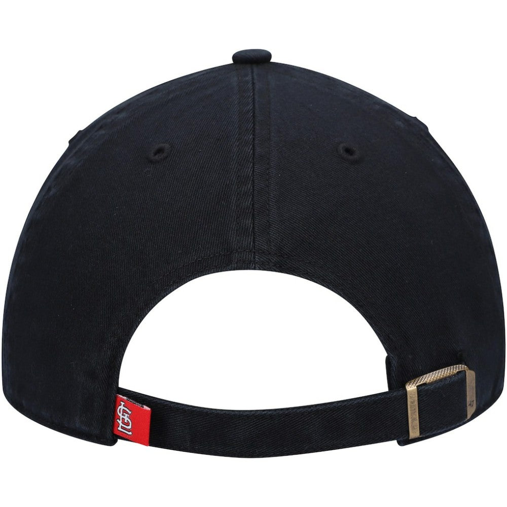 Black St. Louis Cardinals '47 Clean Up Adjustable Hat