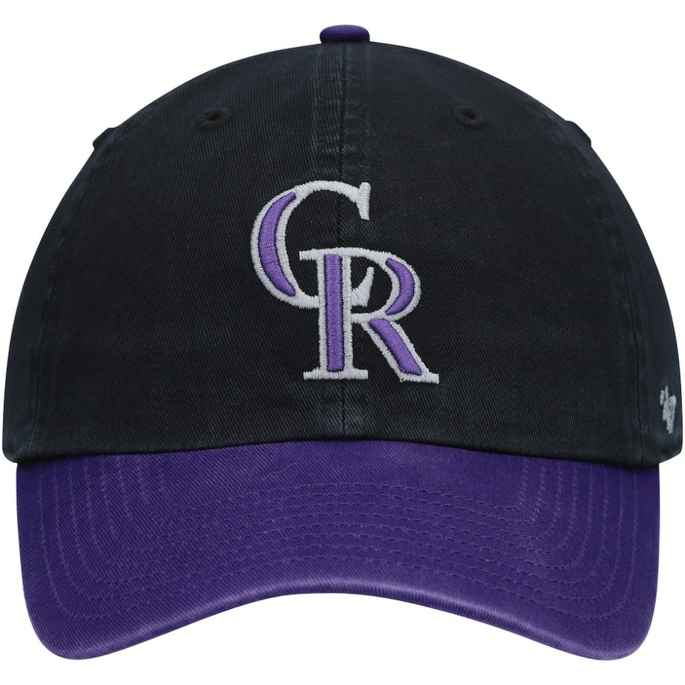 Black Colorado Rockies '47 Clean Up Adjustable Hat
