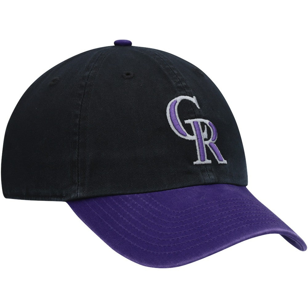 Black Colorado Rockies '47 Clean Up Adjustable Hat