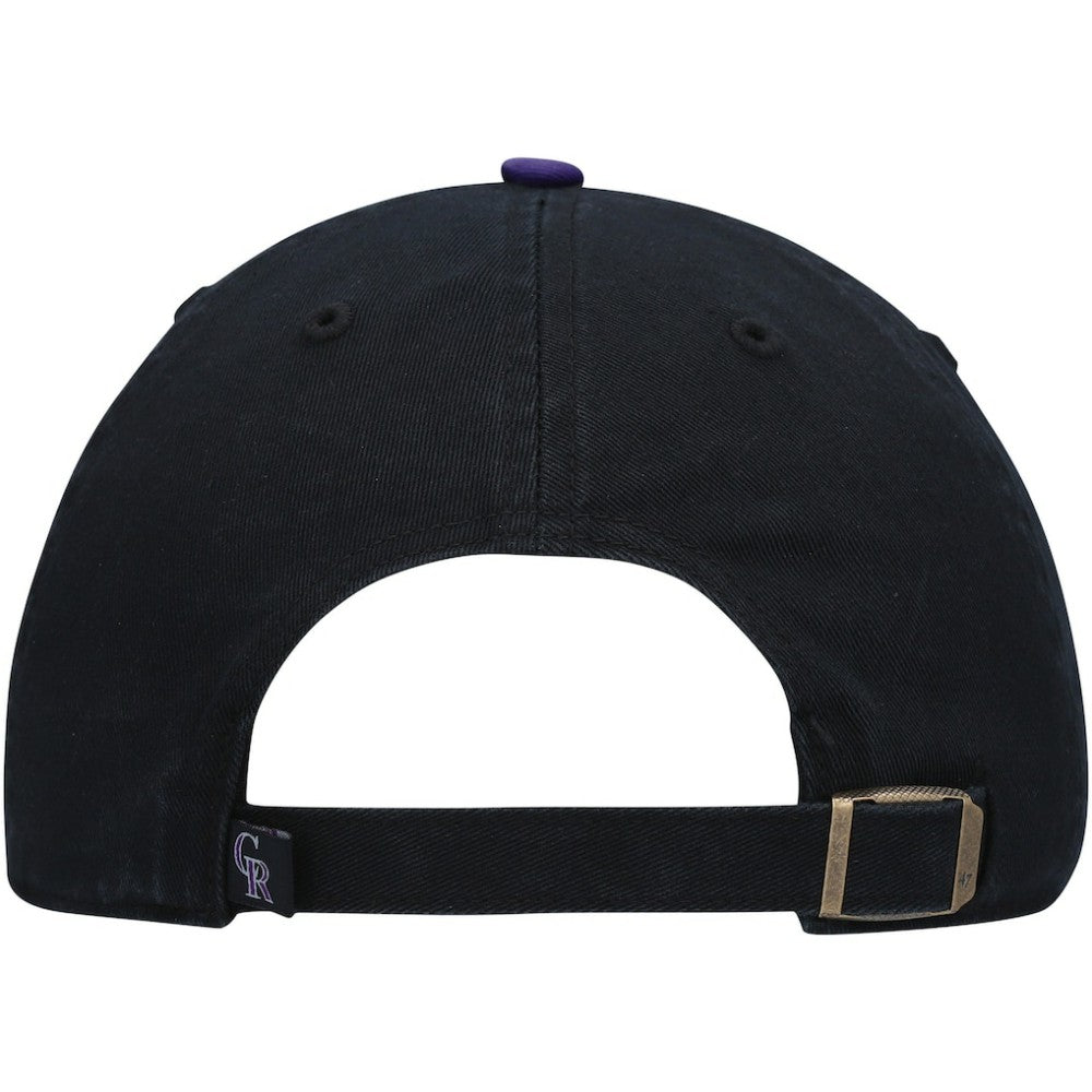 Black Colorado Rockies '47 Clean Up Adjustable Hat