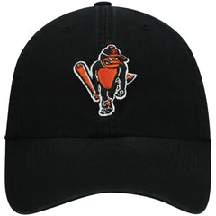 Black Baltimore Orioles '47 Logo Cooperstown Collection Clean Up Adjustable Hat